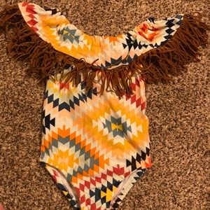 Aztec Fringe Onesie/Leotard/Bodysuit